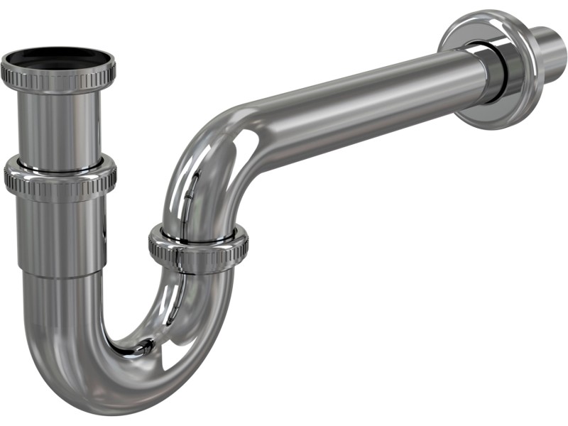 Alca Sifon umyvadlový A432 trubkový kov s převlečnou maticí 5/4", DN 32 v:4293866