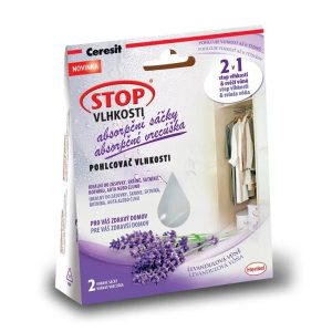 Ceresit Stop vlhkosti absorpční sáčky levandule, 2x 50 g v:4080735 Ceresit Stop vlhkosti absorpční sáčky levandule, 2x 50 g v:4080735