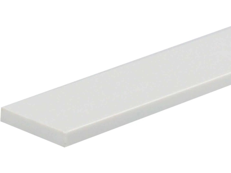 Arcansas Plochý profil PVC bílý matný 20 x 3 x 1000 mm v:6110159