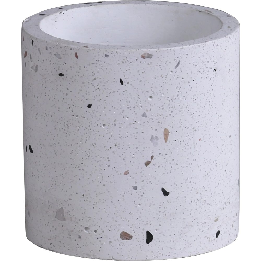 Cementový obal na květináč Terrazzo, bílá, pr. 15 x 15 cm v:6358493 Cementový obal na květináč Terrazzo, bílá, pr. 15 x 15 cm v:6358493