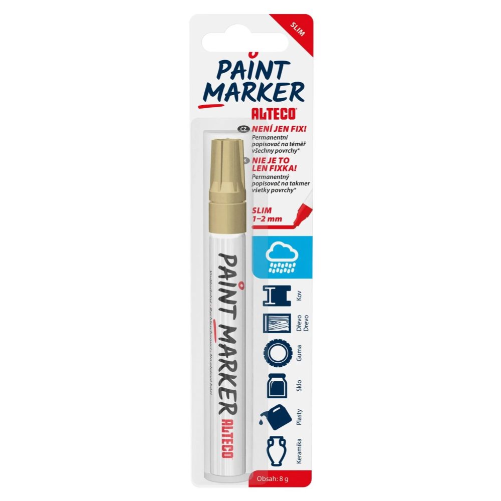ALTECO Popisovač Paint Marker Slim, zlatý v:7072101 ALTECO Popisovač Paint Marker Slim, zlatý v:7072101