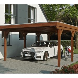 Skan Holz Přístřešek na auto Grunewald ALU, ořech, 427 x 796 cm v:6243893 Skan Holz Přístřešek na auto Grunewald ALU, ořech, 427 x 796 cm v:6243893