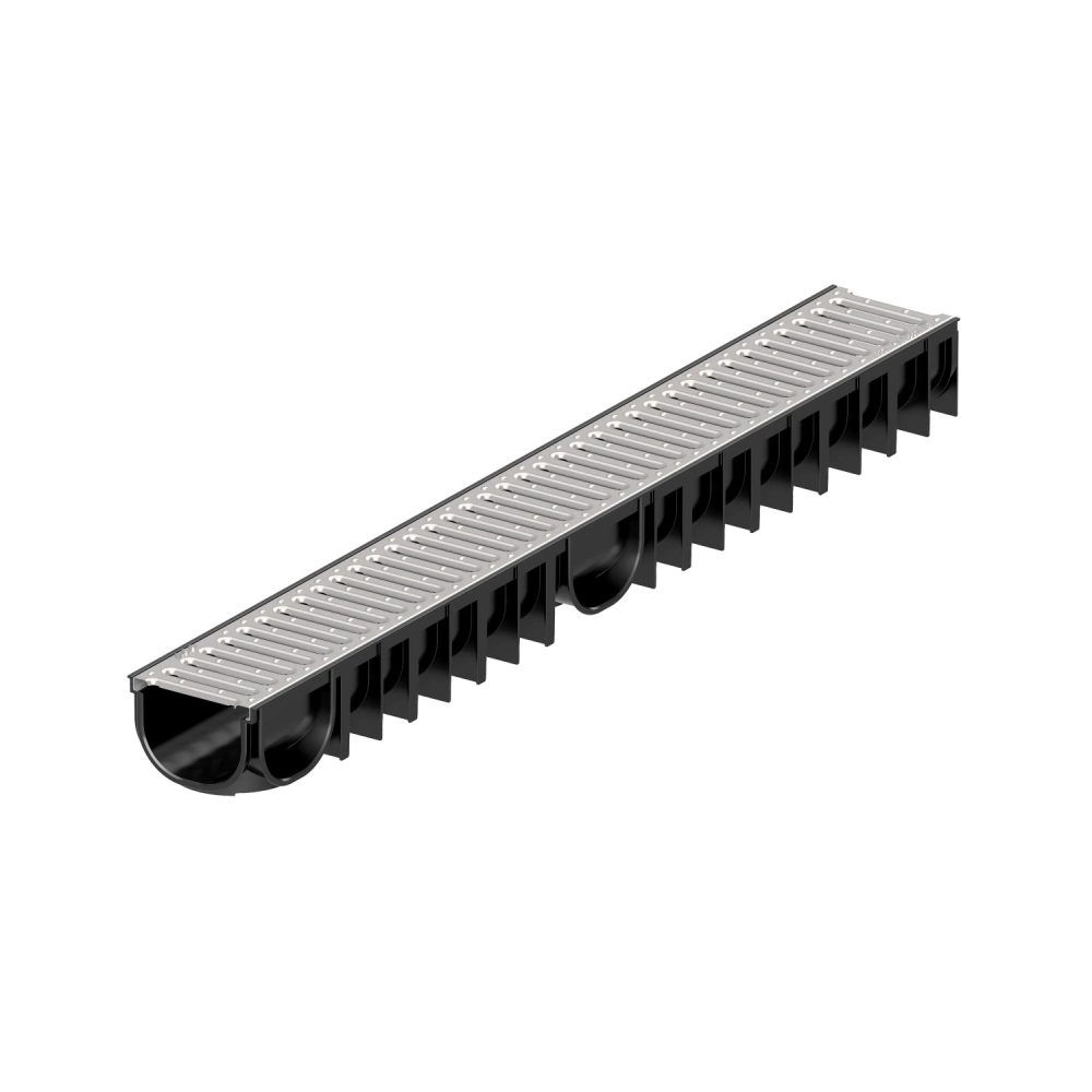 ACO Žlab PP Easyline H90 s pozinkovaným můstkovým roštem, 1 m v:6579155 ACO Žlab PP Easyline H90 s pozinkovaným můstkovým roštem, 1 m v:6579155