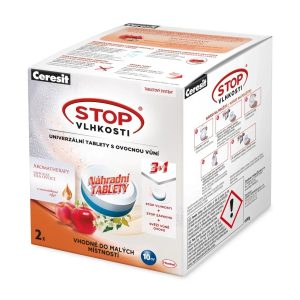 Ceresit Stop vlhkosti náhradní tablety PEARL broskev, 2x 300 g v:4388179 Ceresit Stop vlhkosti náhradní tablety PEARL broskev, 2x 300 g v:4388179