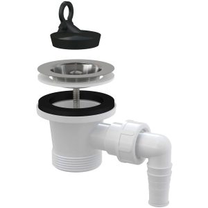 Alca Výpusť dřezová A33P, nerez mřížka pr. 70 mm, přípojka, pryžová zátka, 6/4″ v:3189461 Alca Výpusť dřezová A33P, nerez mřížka pr. 70 mm, přípojka, pryžová zátka, 6/4″ v:3189461