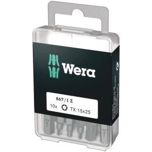 Wera Sada bitů Torx 867/1 Z DYI, TX15 x 25 mm, 10 dílná v:6428460 Wera Sada bitů Torx 867/1 Z DYI, TX15 x 25 mm, 10 dílná v:6428460