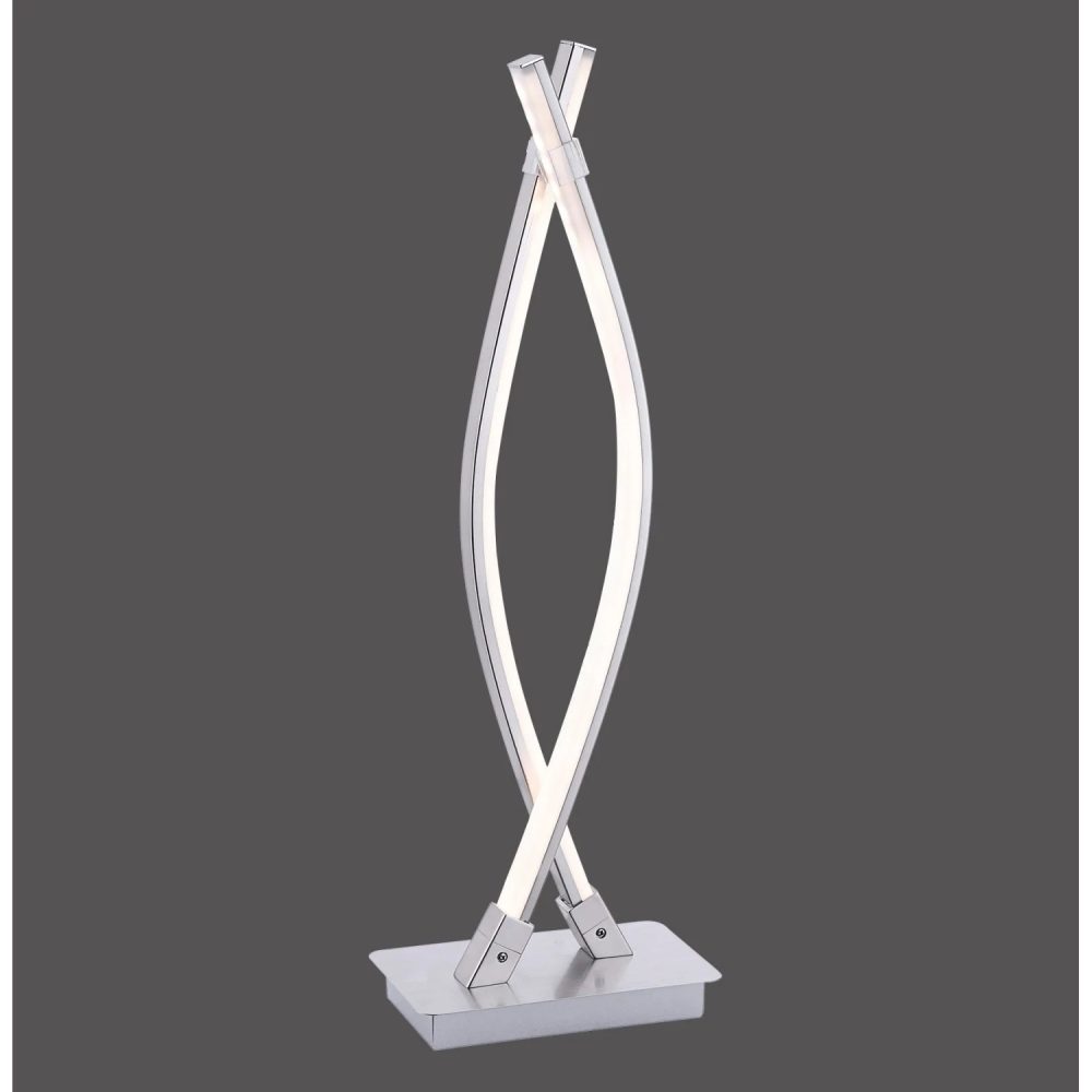 Just Light. Stolní LED lampa Maja, 10W, 1150lm, 3000K, chrom, 17 x 11 x 53 cm v:6721120 Just Light. Stolní LED lampa Maja, 10W, 1150lm, 3000K, chrom, 17 x 11 x 53 cm v:6721120